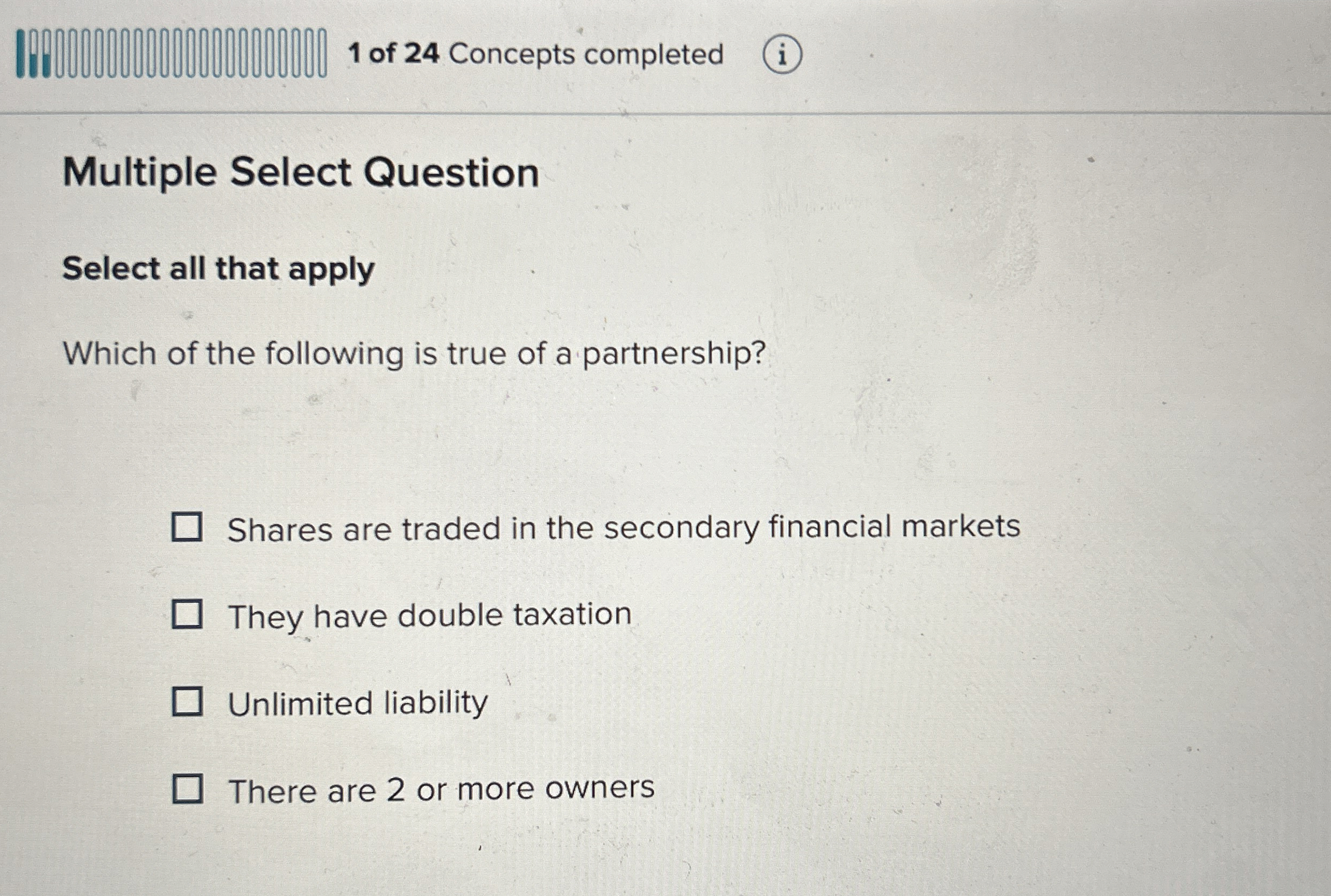  Multiple Select Question Select all that apply Which of the following