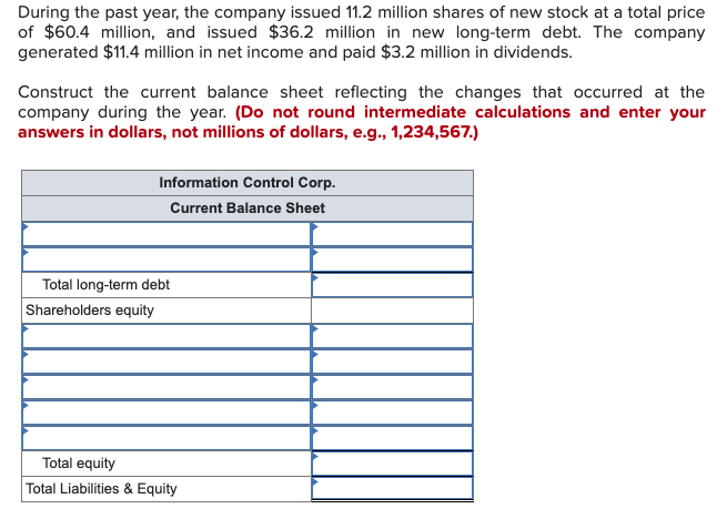 either a formula or Excel. Thanks. The following table presents the long-term