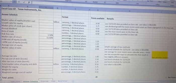 answer schedule, you can use cell references OR manually input your answers