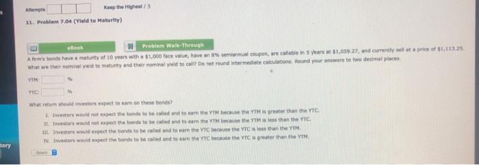  Atom Keep the Highest / 3 11. Problem 7.04 (Yield to