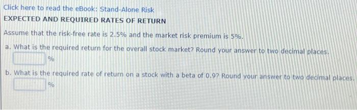  Click here to read the eBook: Stand-Alone Risk EXPECTED AND REQUIRED