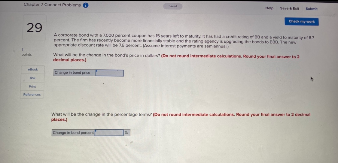  Chapter 7 Connect Problems Saved Help Save & Exit Submit Check