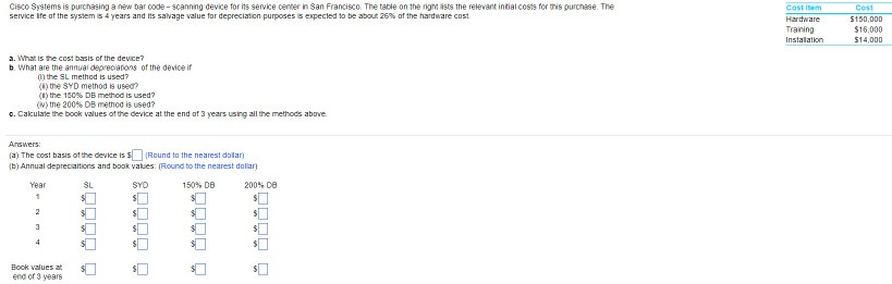 Cisco Systems is purchasing a new bar code-scanning device for its