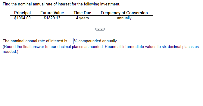 Please Round the final answer to four decimal places as needed. Round