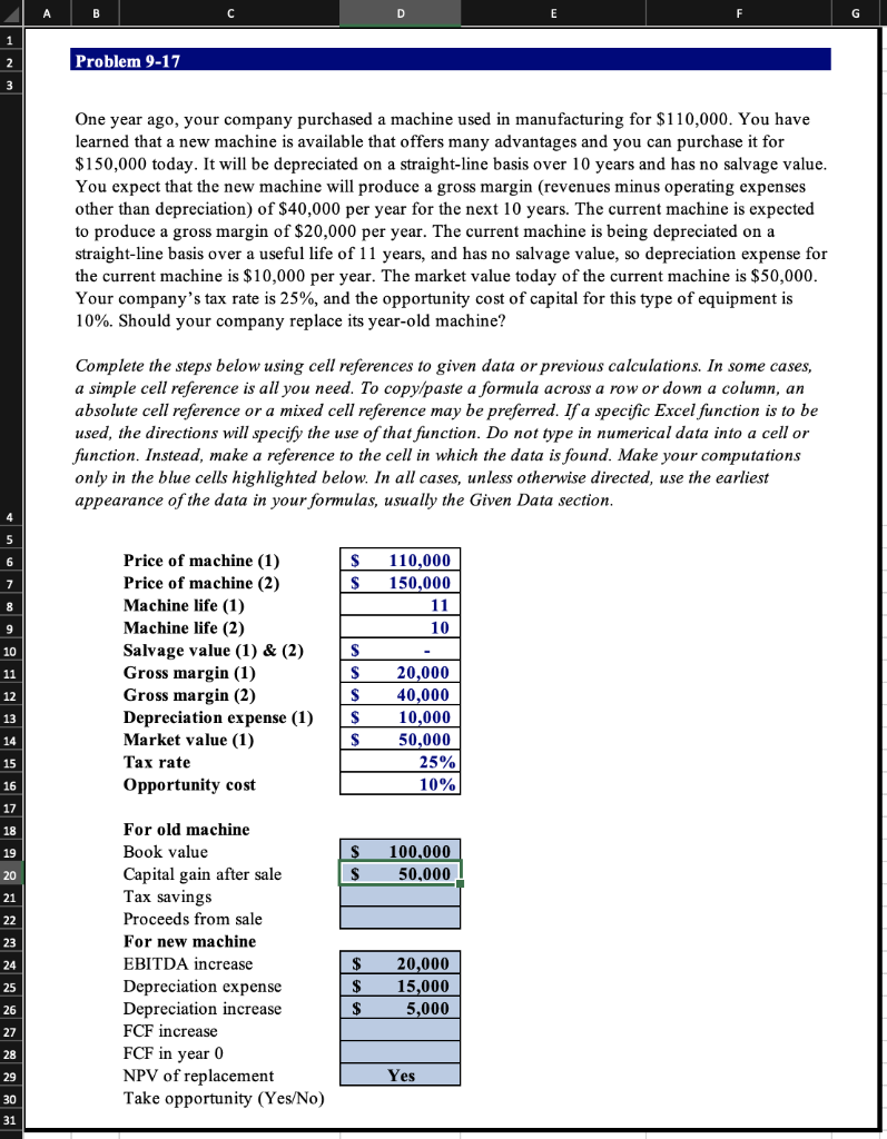  Solve using cell references using excel Thank you One year ago,