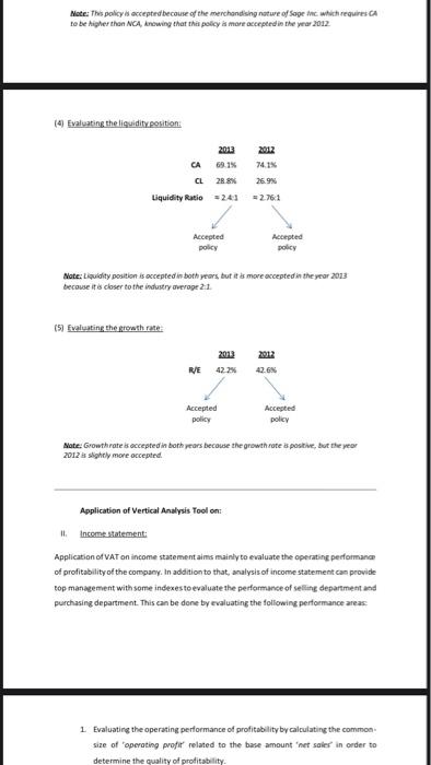 Part 1 Definition: Vertical Analysis Tool (also called common-size analysis) is an