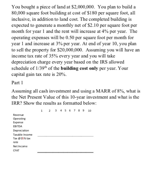  Need help solving both Part 1 and Part 2 You bought