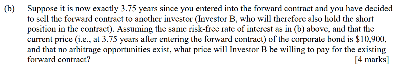 for a 15-year coupon paying corporate bond. The bond has a face