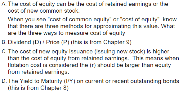 that debt is a cost for the firm. So how do we
