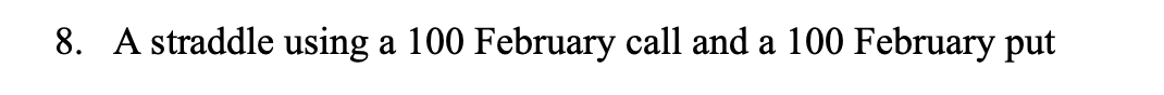 is currently January 6th. The stock is currently priced at $101. Expirations