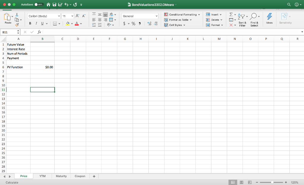 Discussion 7 - Bond Valuations For this week's discussion task we will