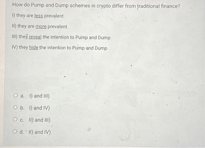  How do Pump and Dump schemes in crypto differ from traditional