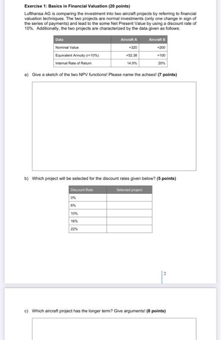  this is the all information is given for this question Exercise