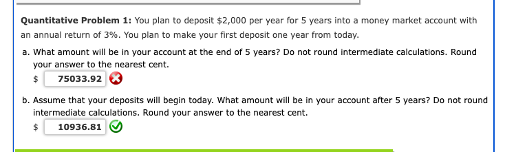 Please help me solve these blanks... Quantitative Problem 1: You plan to