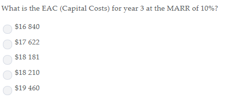 EAC EAC Salvage Maintenance (Capital (Maintenance Costs) $3 000 4 429 6