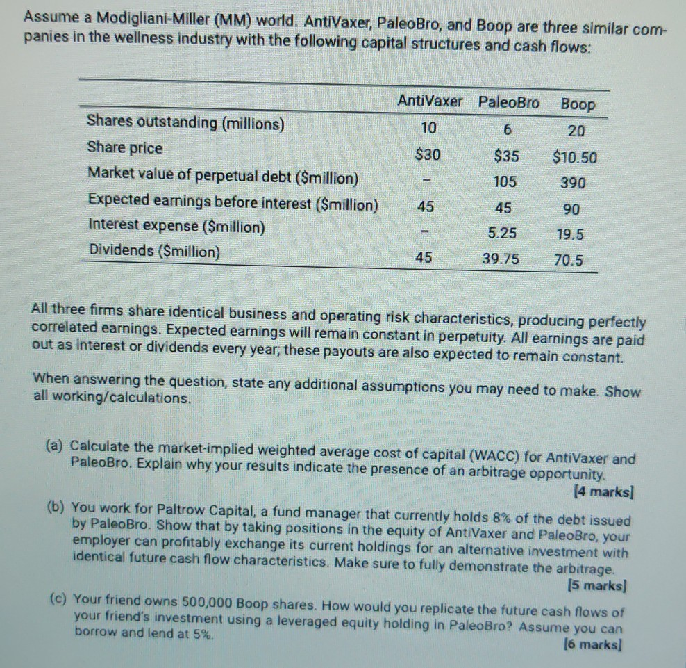 Need help with part B and C please. Thank you Assume