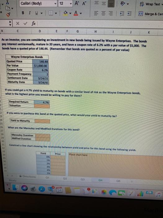  Calibri (Body) 12 ' Wrap Text BI U av A lili