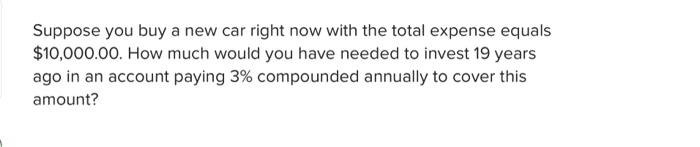 the end of the next 19 years if you put $400 aside