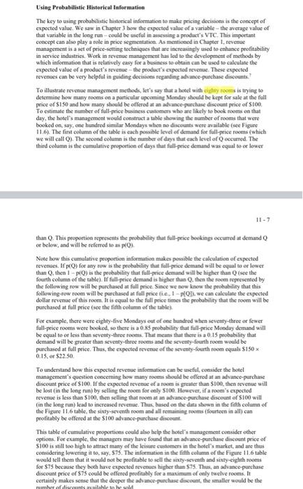 the information in Figure 11.6, determine the maximum number of advance- purchase