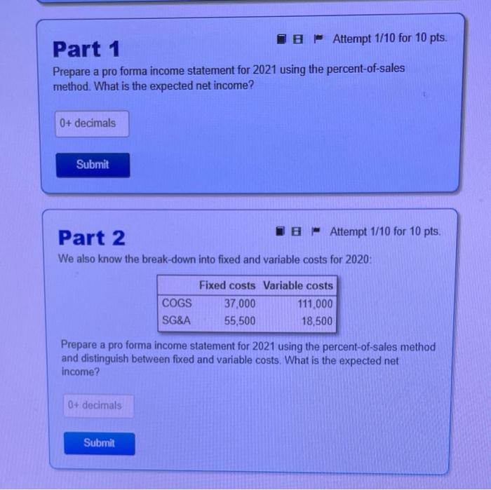 not be able to complete this problem without them. If they are