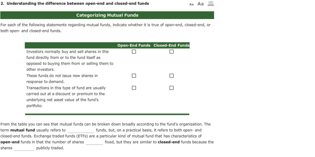  2. Understanding the difference between open-end and closed-end funds Categorizing Mutual
