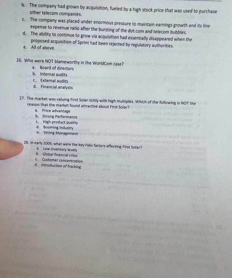 18. Purchasing Inventory with Cash will a. decrease b. It depends. c.