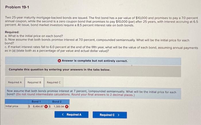 bonds are issued. The first bond has a par value of $10,000