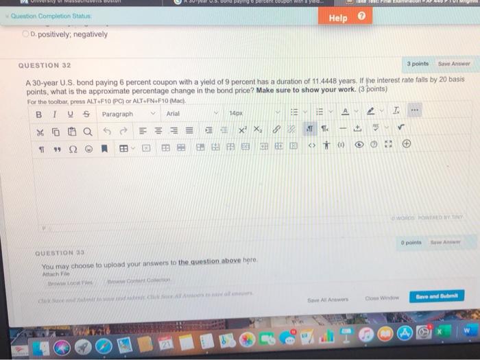  .. on Pet FE Help Question Completion Status D. positively; negatively
