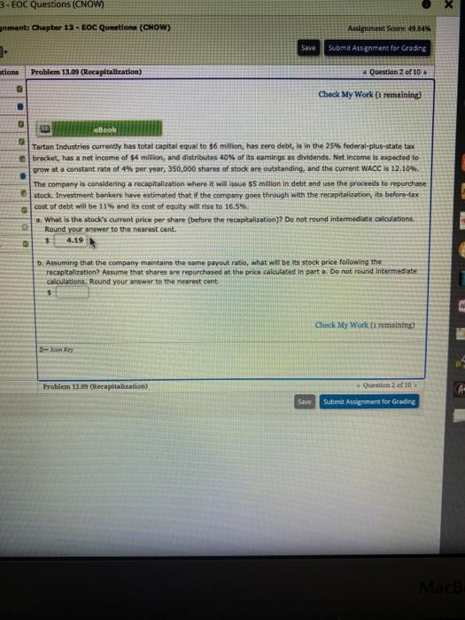  3 - EOC Questions (CNOW anment: Chapter 13 - EOC Questions
