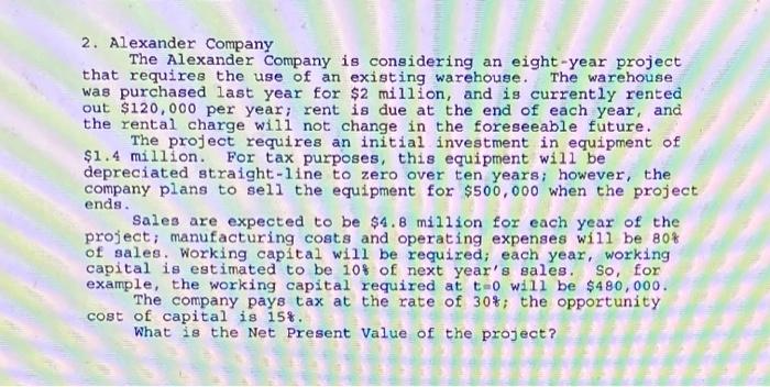 Can you solve this problem by hand without excel and explain how