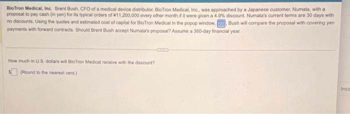 following icon BioTron Medical, Inc. Brent Bush, CFO of a medical dovice