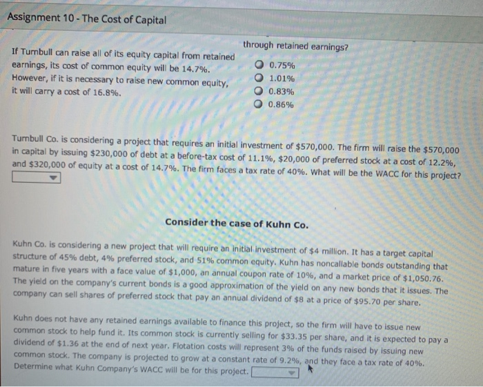 used as the discount rate to evaluate various capital budgeting projects. However,