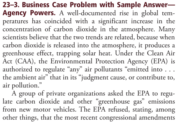 23-3. Business Case Problem with Sample Answer- Agency Powers. A well-documented