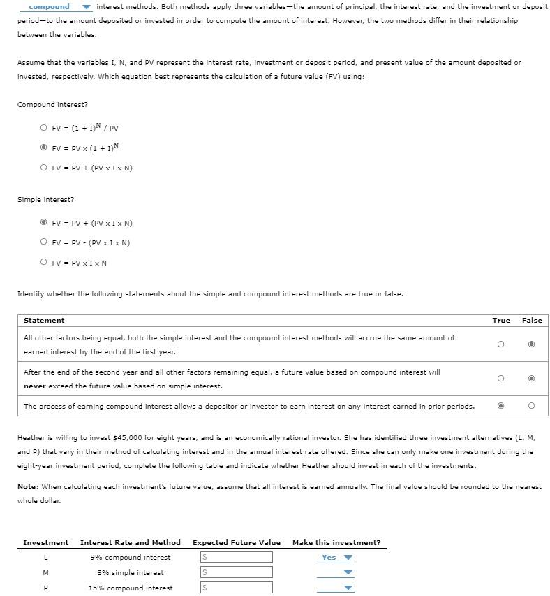  compound interest methods. Both methods apply three variables-the amount of principal,