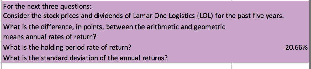 needed. Be as clear as possible. LOL Year Stock Price Dividend 2017