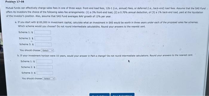 PLEASE ANSWER ALL THE QUESTIONS AND LABEL THEM PROPERLY Mutual funds can