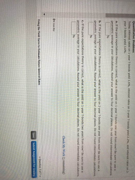  Quantitative Problem: Today, interest rates on 1-year T-bonds yield 1.6%, interest
