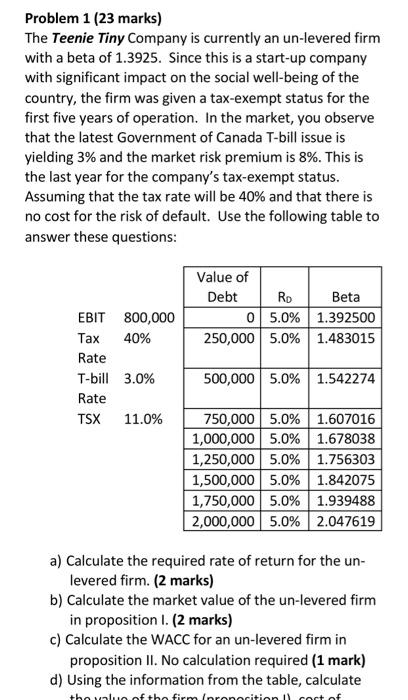 Please handwrite out instead of using excel. Outline proper finance formulas &