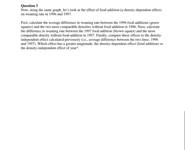 please show work! Question 3 Now, using the same graph, let's