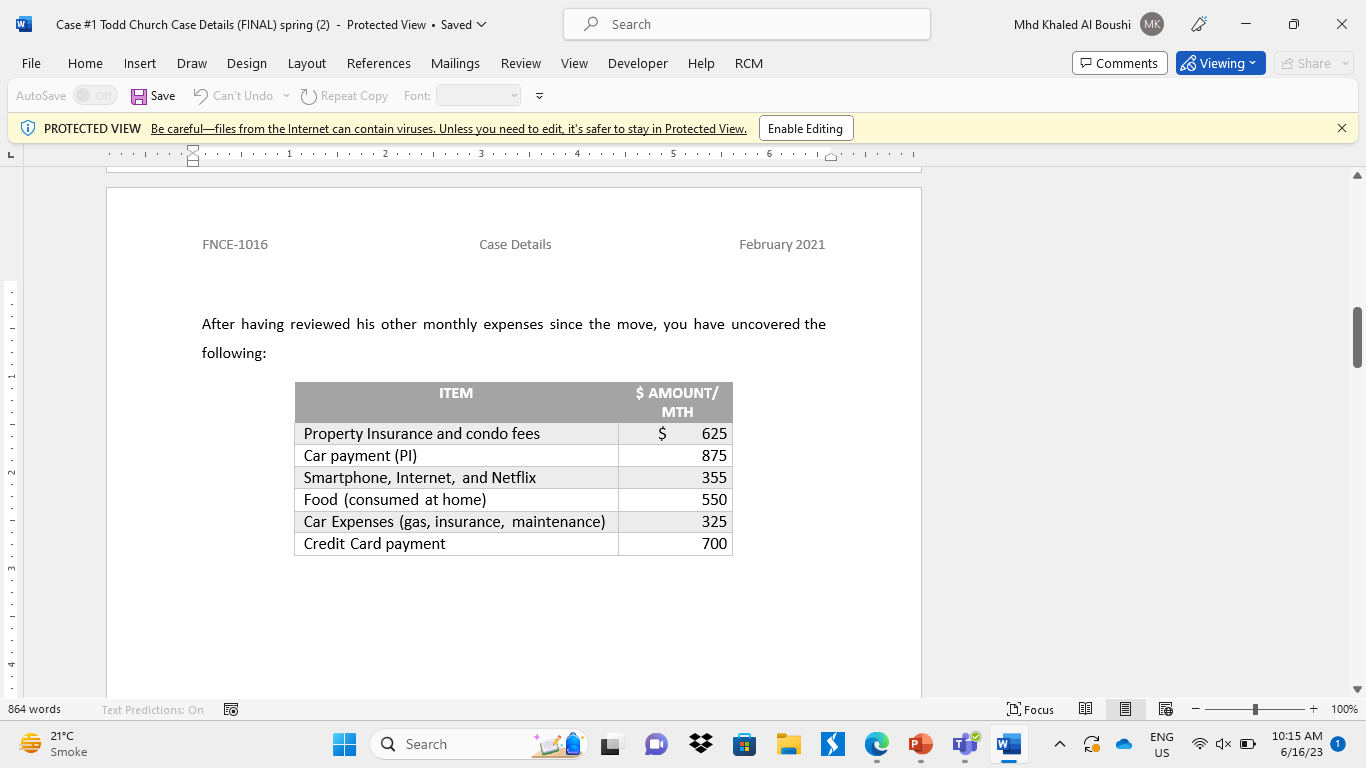  prepare a personal cash flow statement and a net worth statement