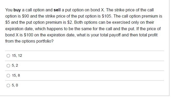  You buy a call option and sell a put option on