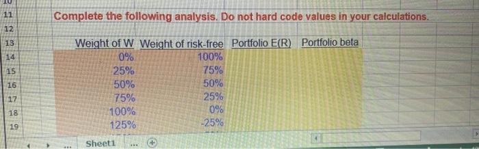 A B C D E F G H NH Asset W has