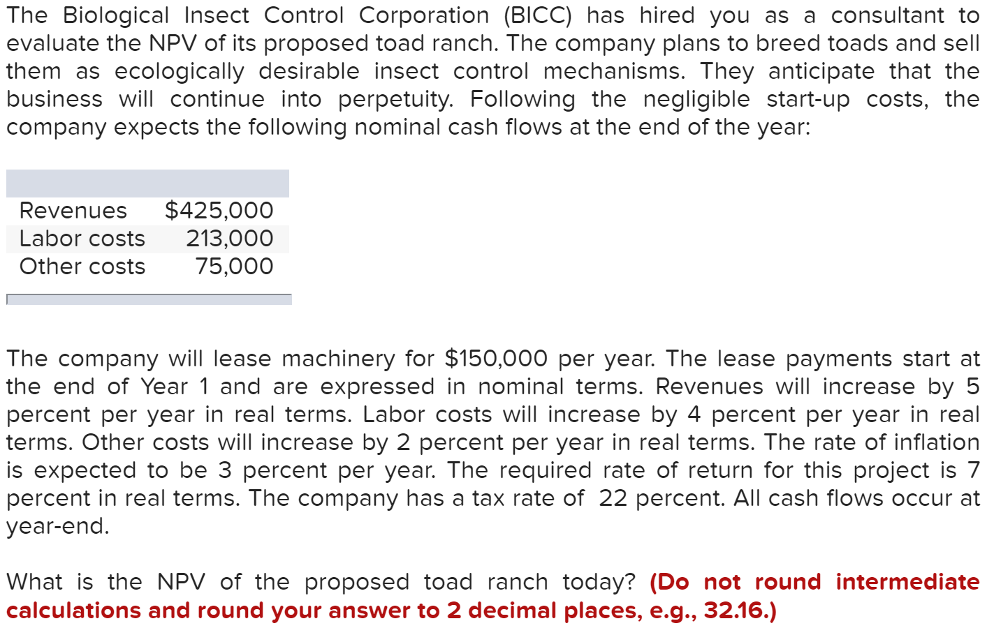Please show all work. If using excel please show formulas and calculations.