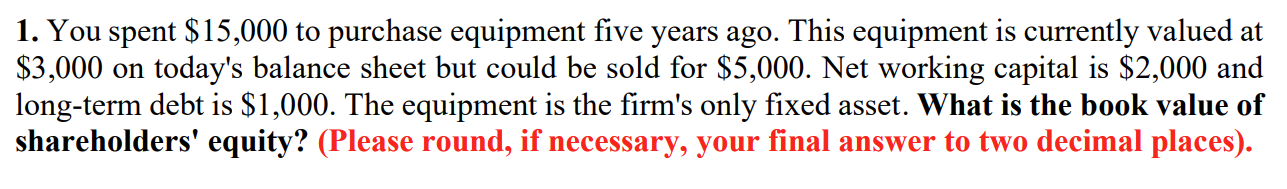 *Please provide a step-by-step computation to the following problem? 1. You spent