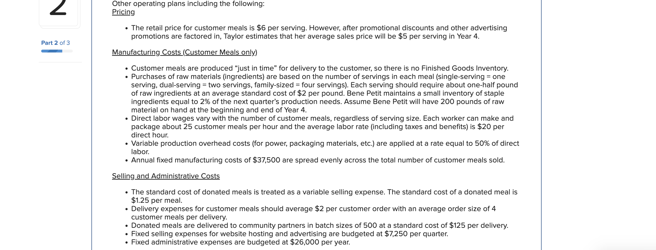 (Production Cost) A. Master Budget B. Flex Budget (1) B. Flex Budget
