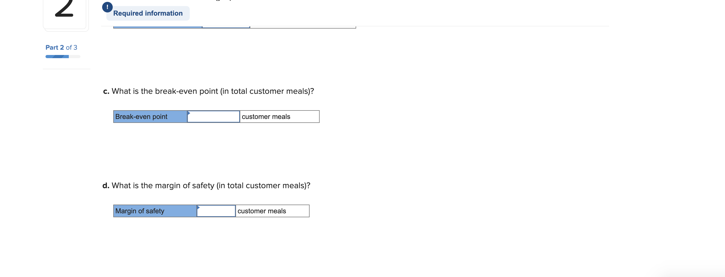 Variances For this requirement, the spreadsheet should autopopulate once you complete parts