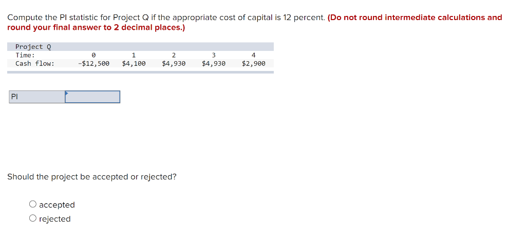 capital is 8 percent. (Do not round intermediate calculations and round your