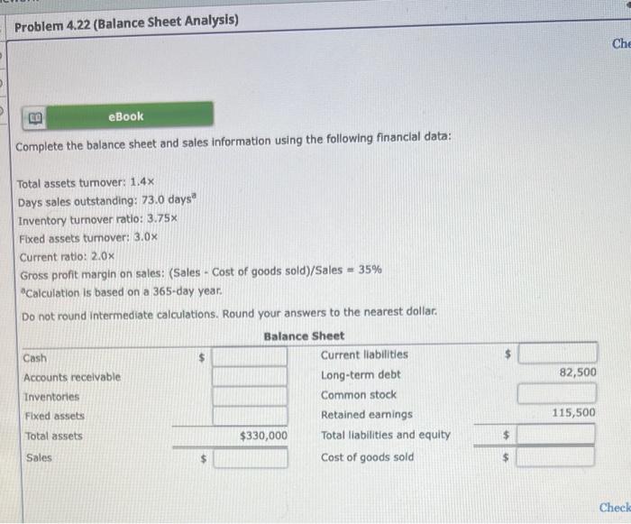  Please provide step by step instructions! Thank you Problem 4.22 (Balance
