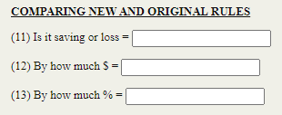income tax brackets for individuals under original and new tax rules. Taxable
