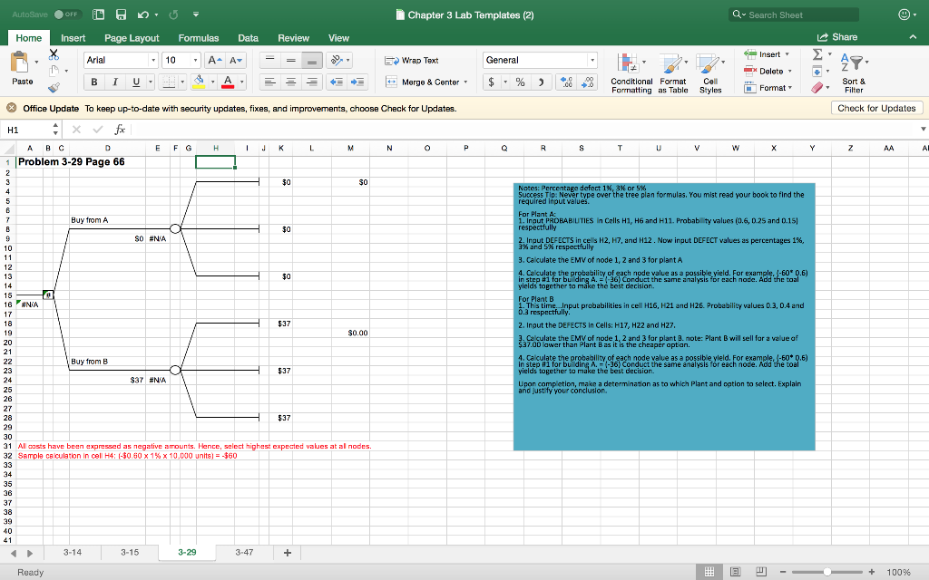 undefined AutoSave OFF DOO Chapter 3 Lab Templates (2) Q- Search Sheet